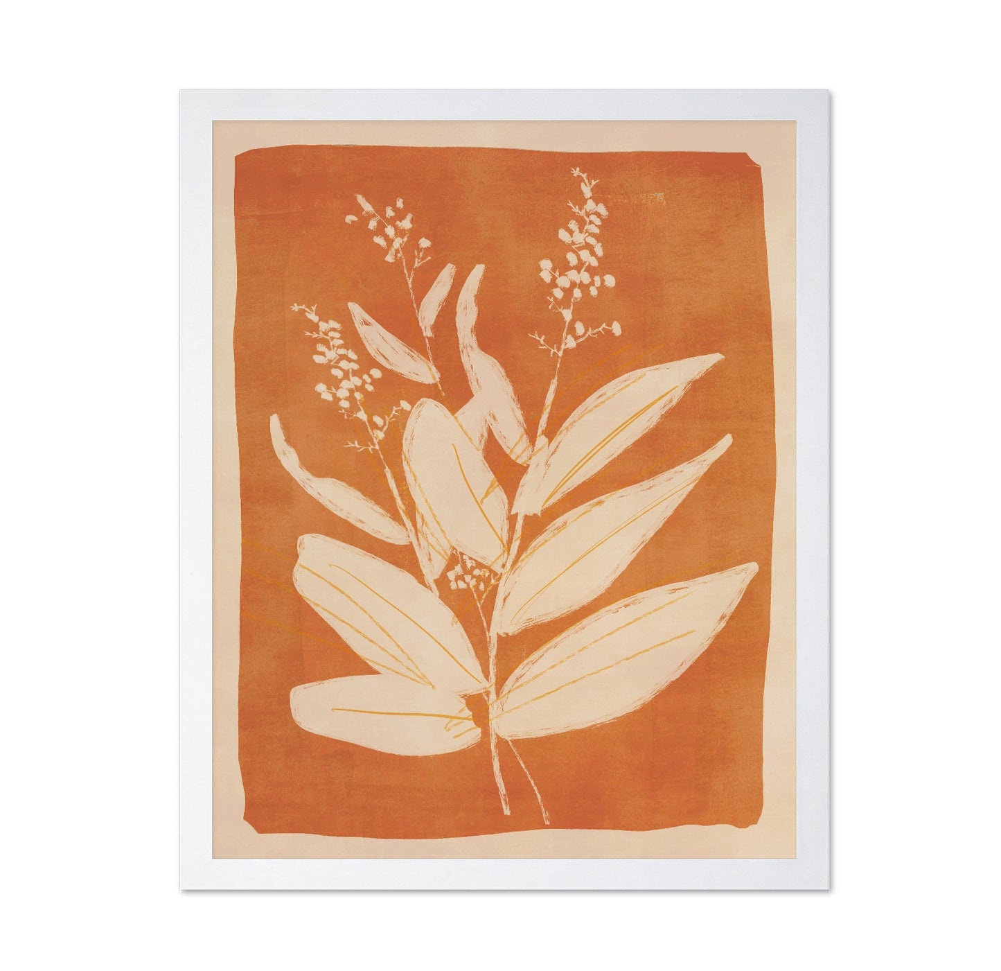 Warm Botanical Silhouette