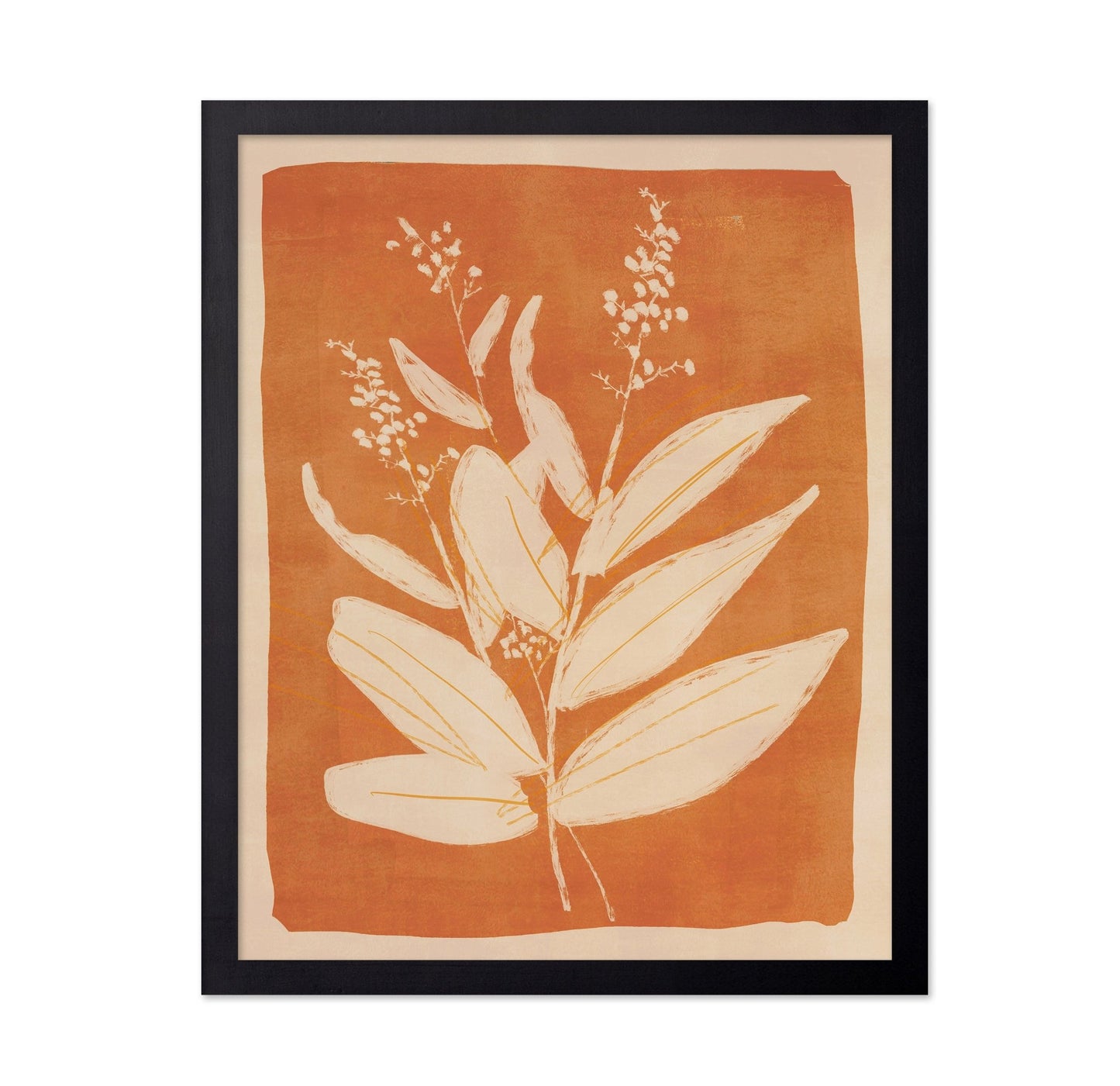 Warm Botanical Silhouette