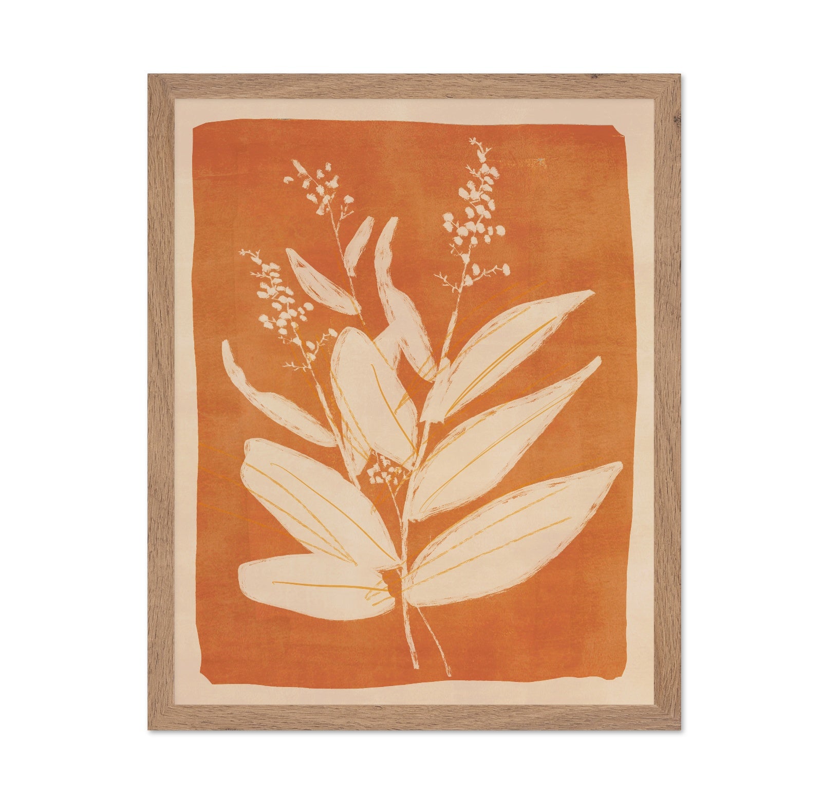 Warm Botanical Silhouette