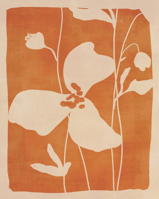 Warm Floral Silhouette
