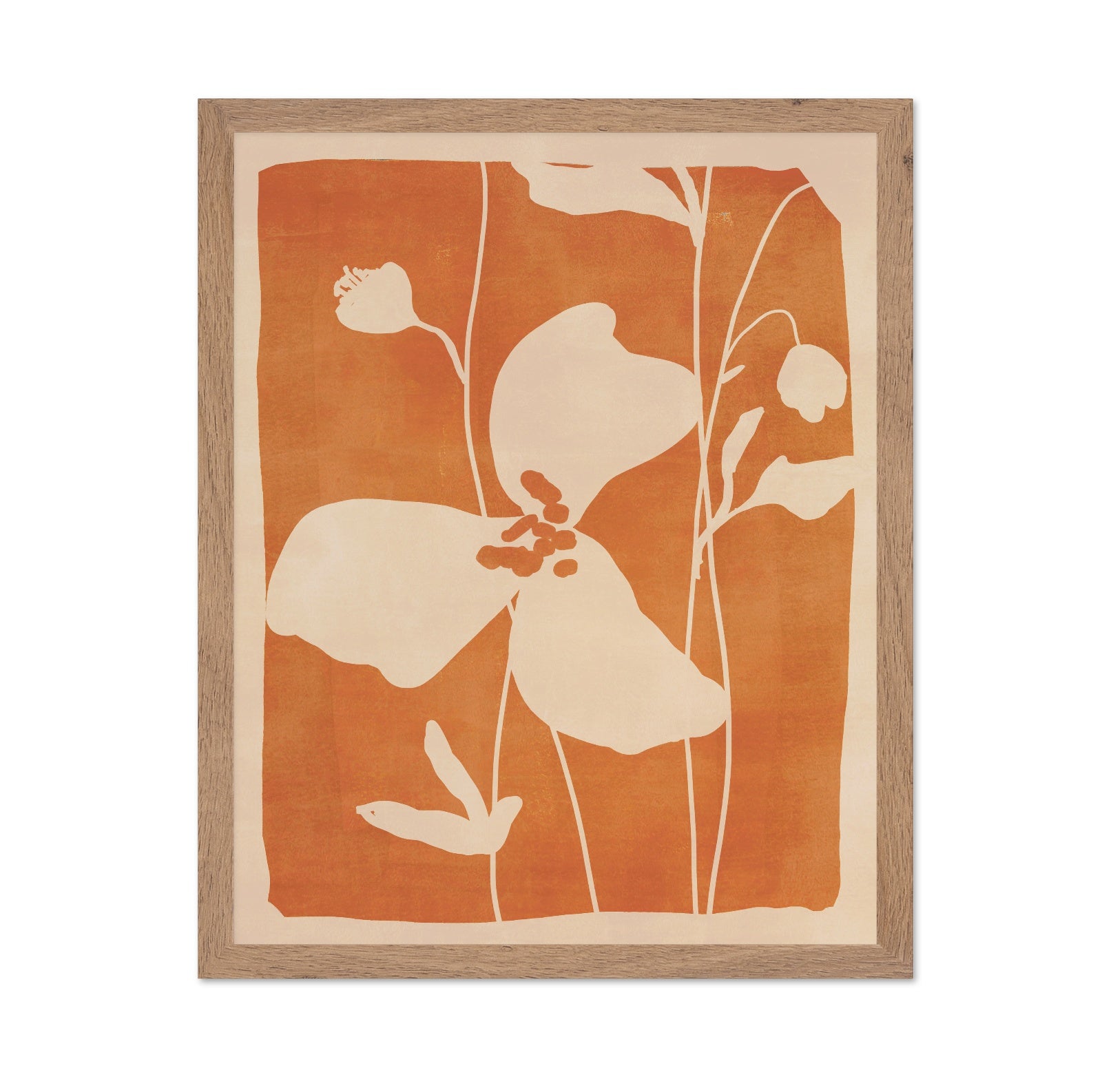 Warm Floral Silhouette