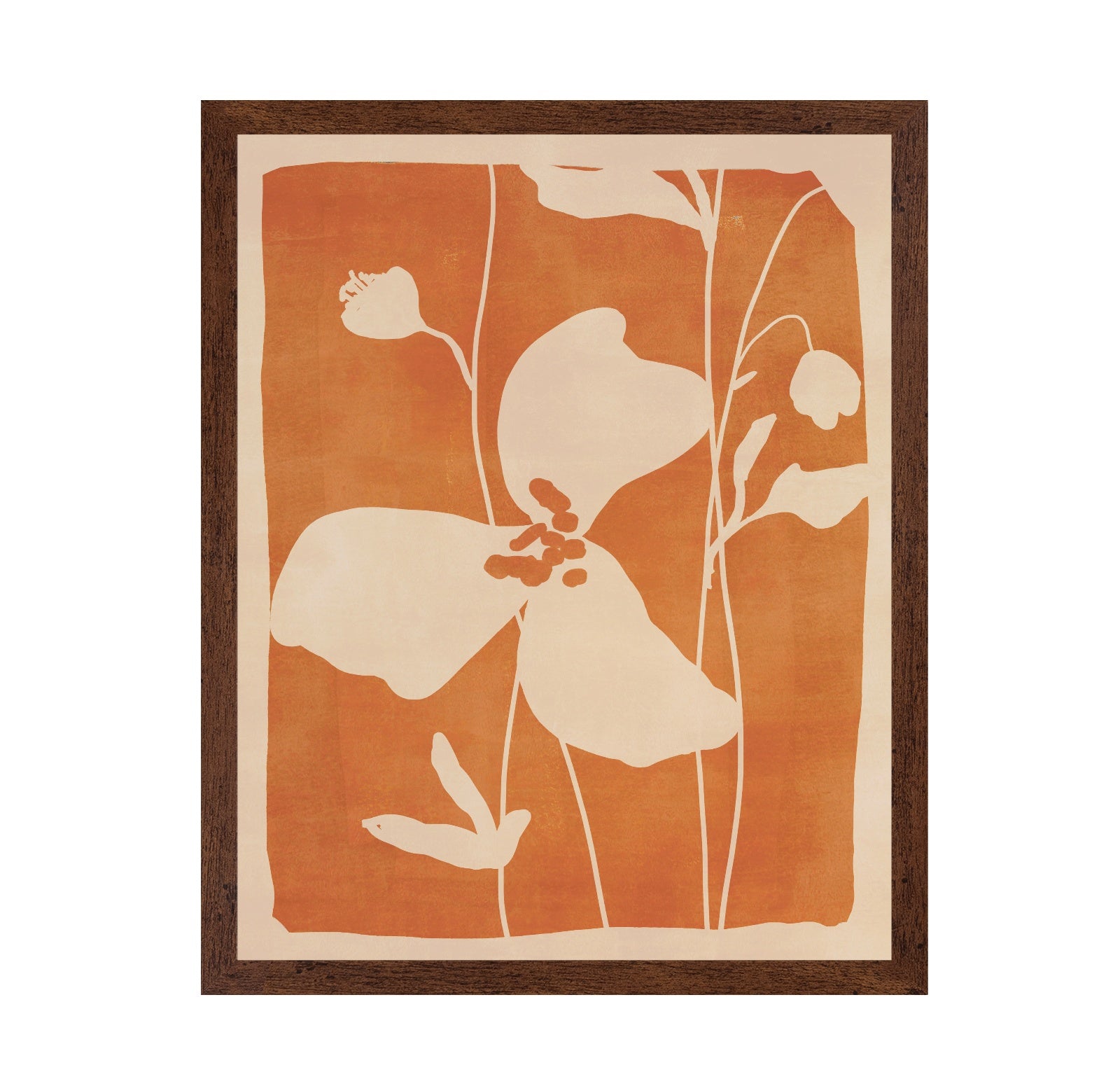 Warm Floral Silhouette