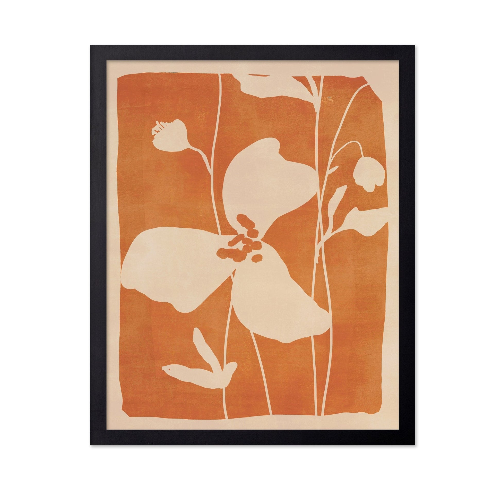 Warm Floral Silhouette