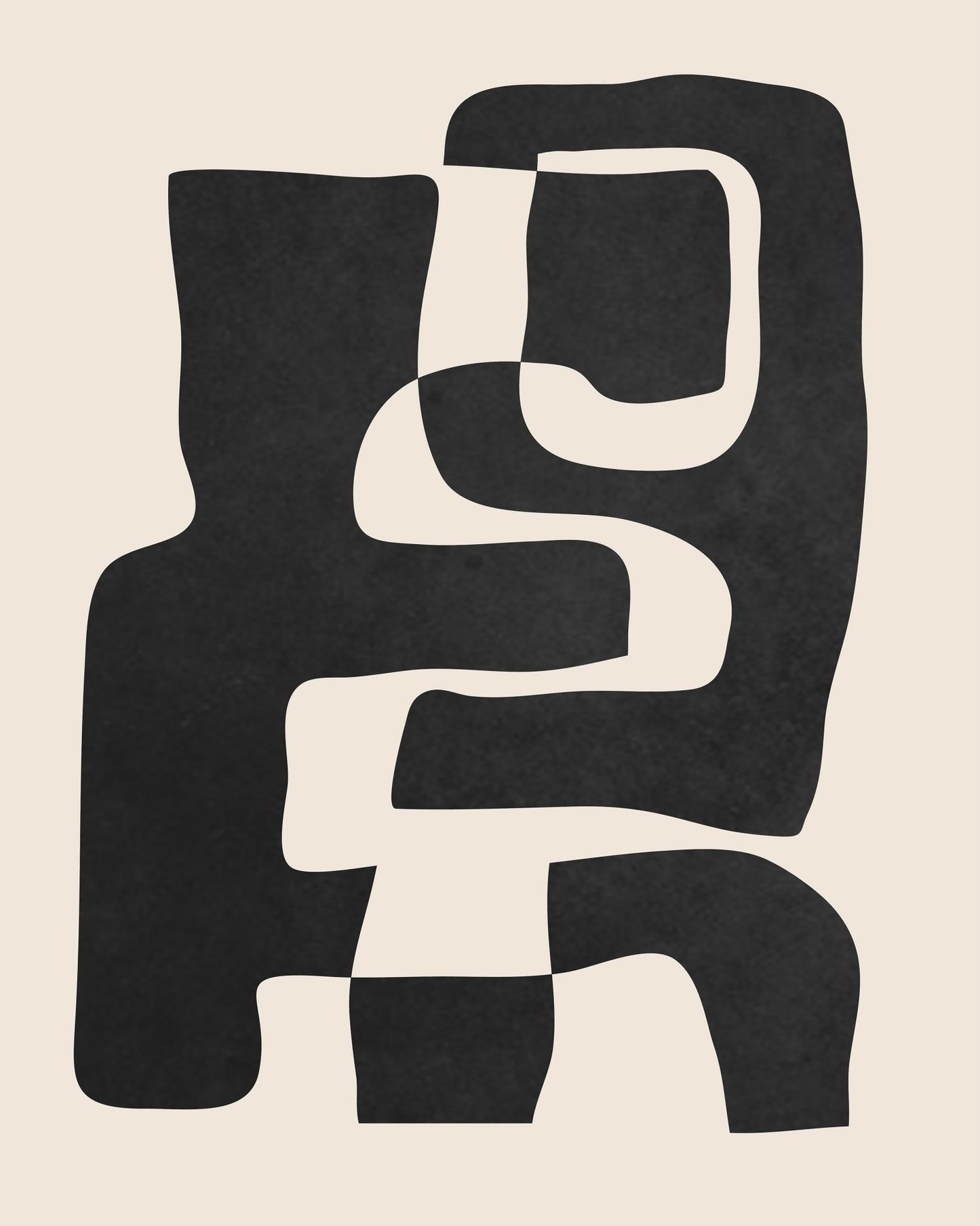 Black Abstract Path
