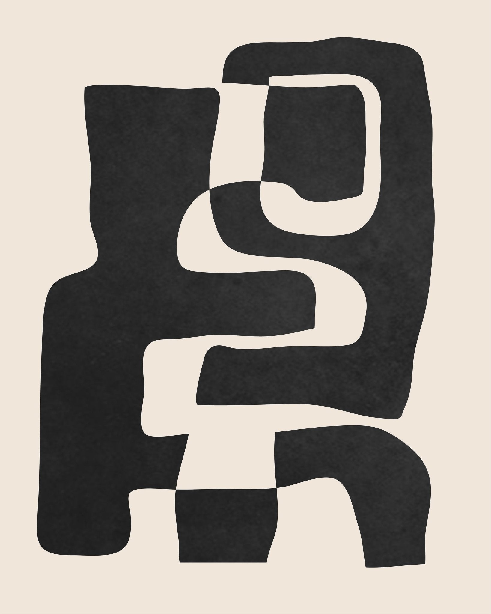 Black Abstract Path