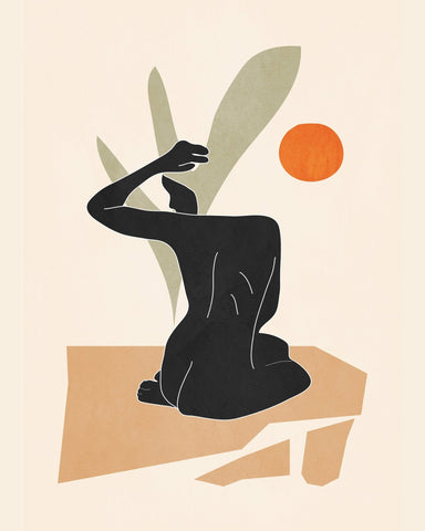 Minimal Seated Figure