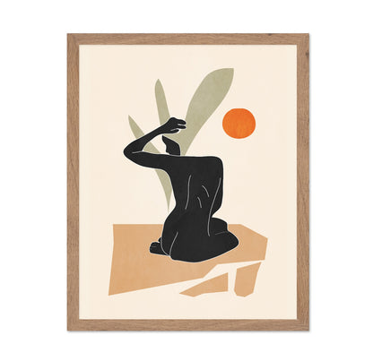 Minimal Seated Figure