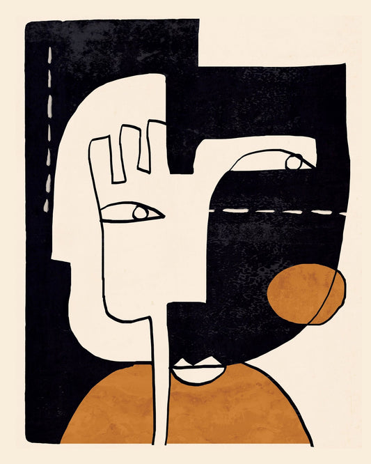Abstract Face Contrast