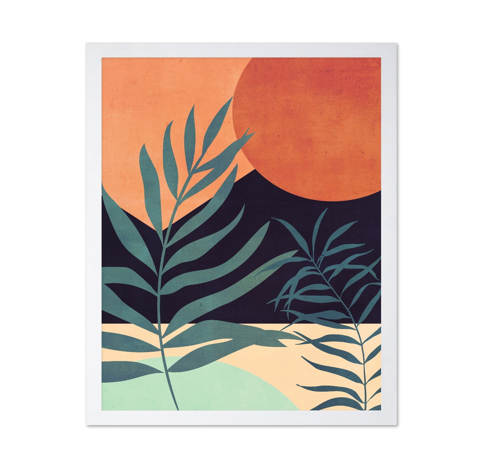 Sunset Palm Silhouette No2