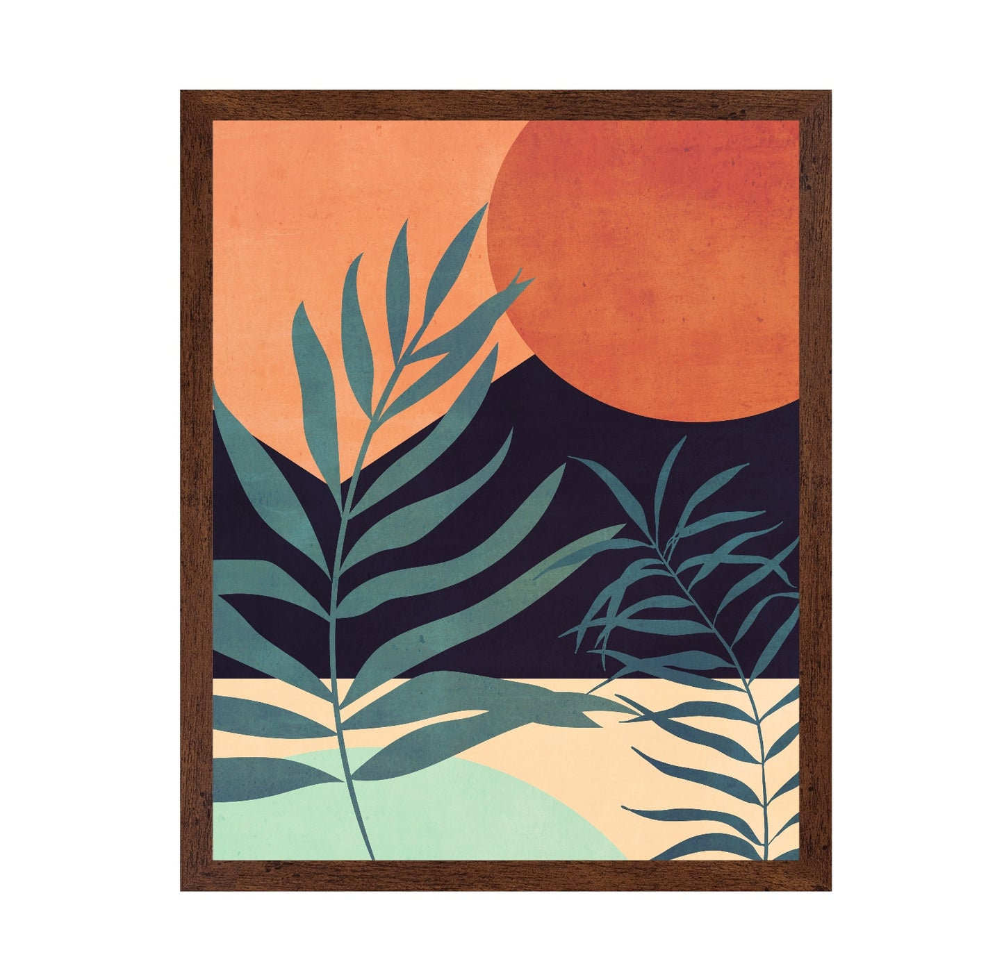 Sunset Palm Silhouette No2