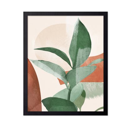 Abstract Green Leaves No3