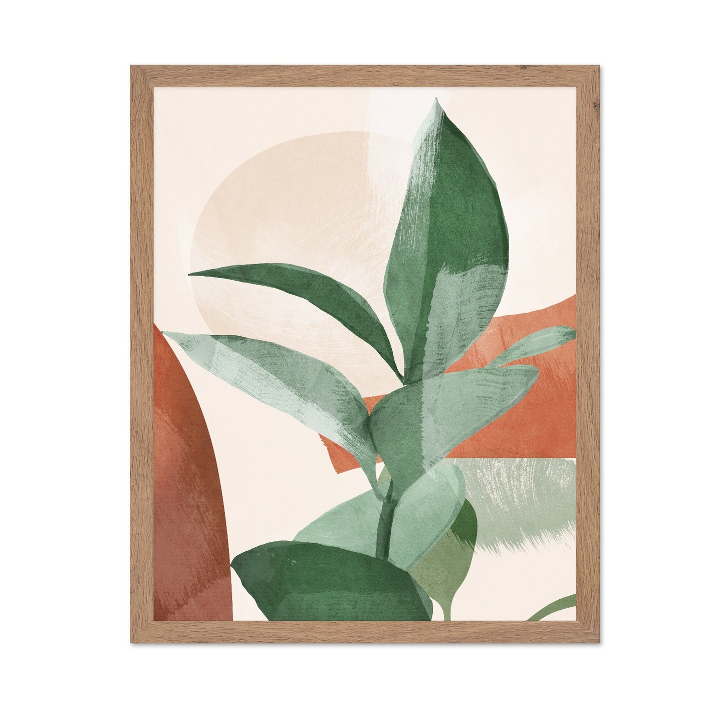 Abstract Green Leaves No3