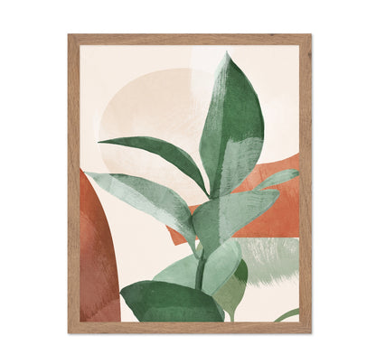 Abstract Green Leaves No3