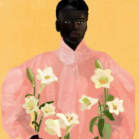 Floral Portrait Woman No5