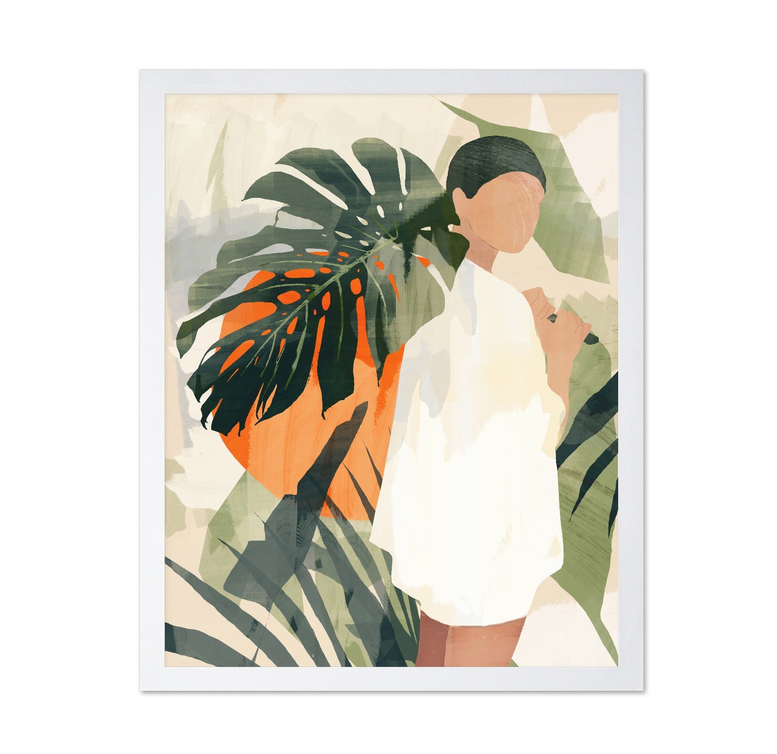 Tropical Woman Silhouette