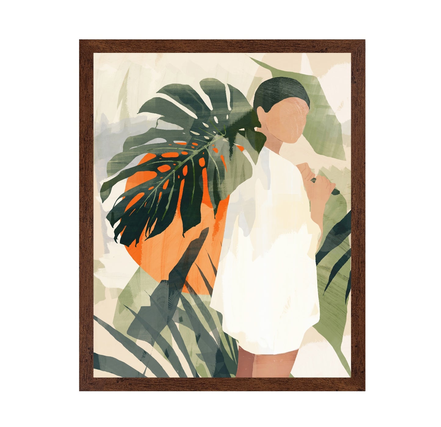 Tropical Woman Silhouette