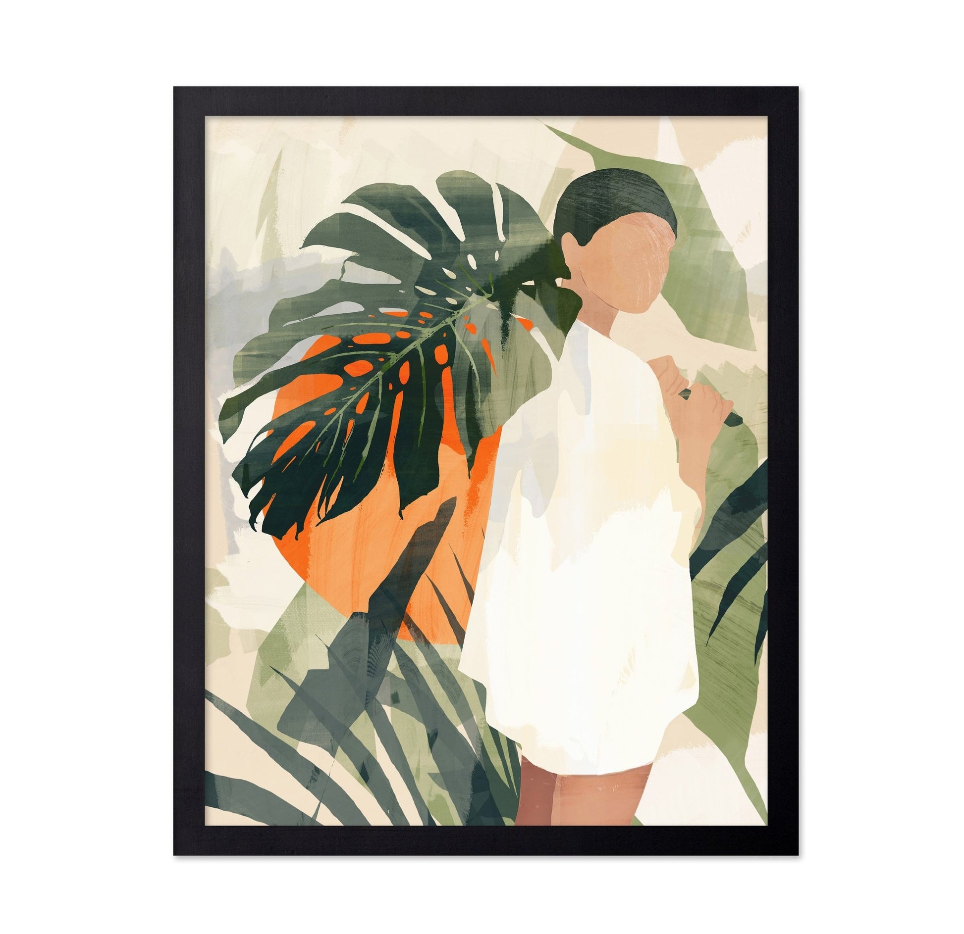 Tropical Woman Silhouette