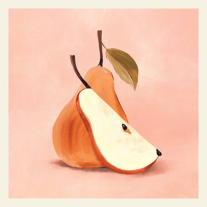 Pear Slice Illustration