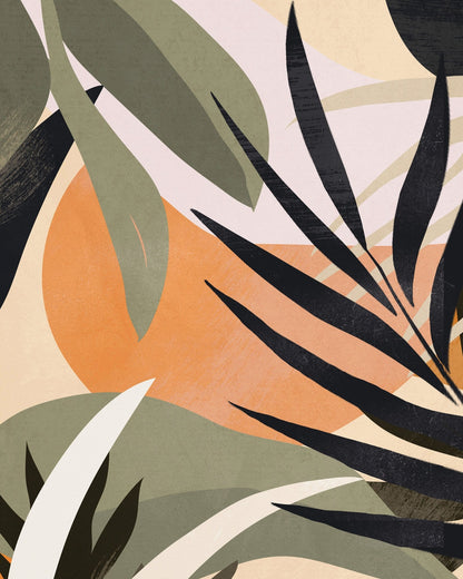 Tropical Abstract Leaves