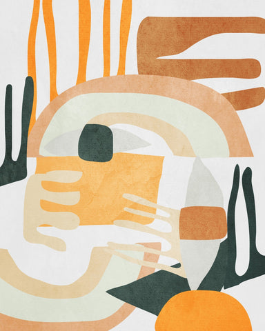 Warm Abstract Shapes No2