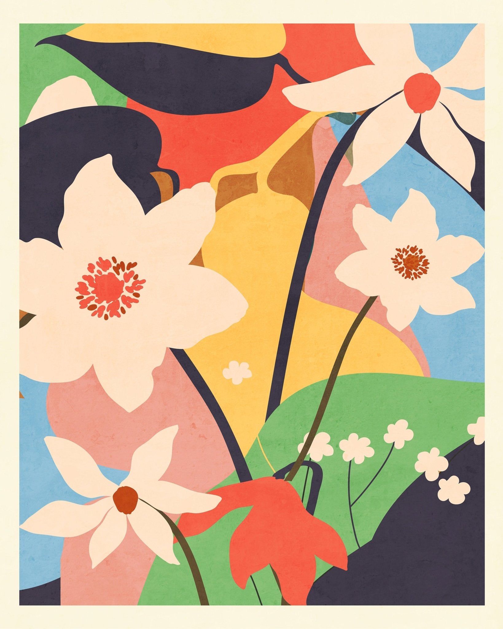 Colorful Floral Abstract No2