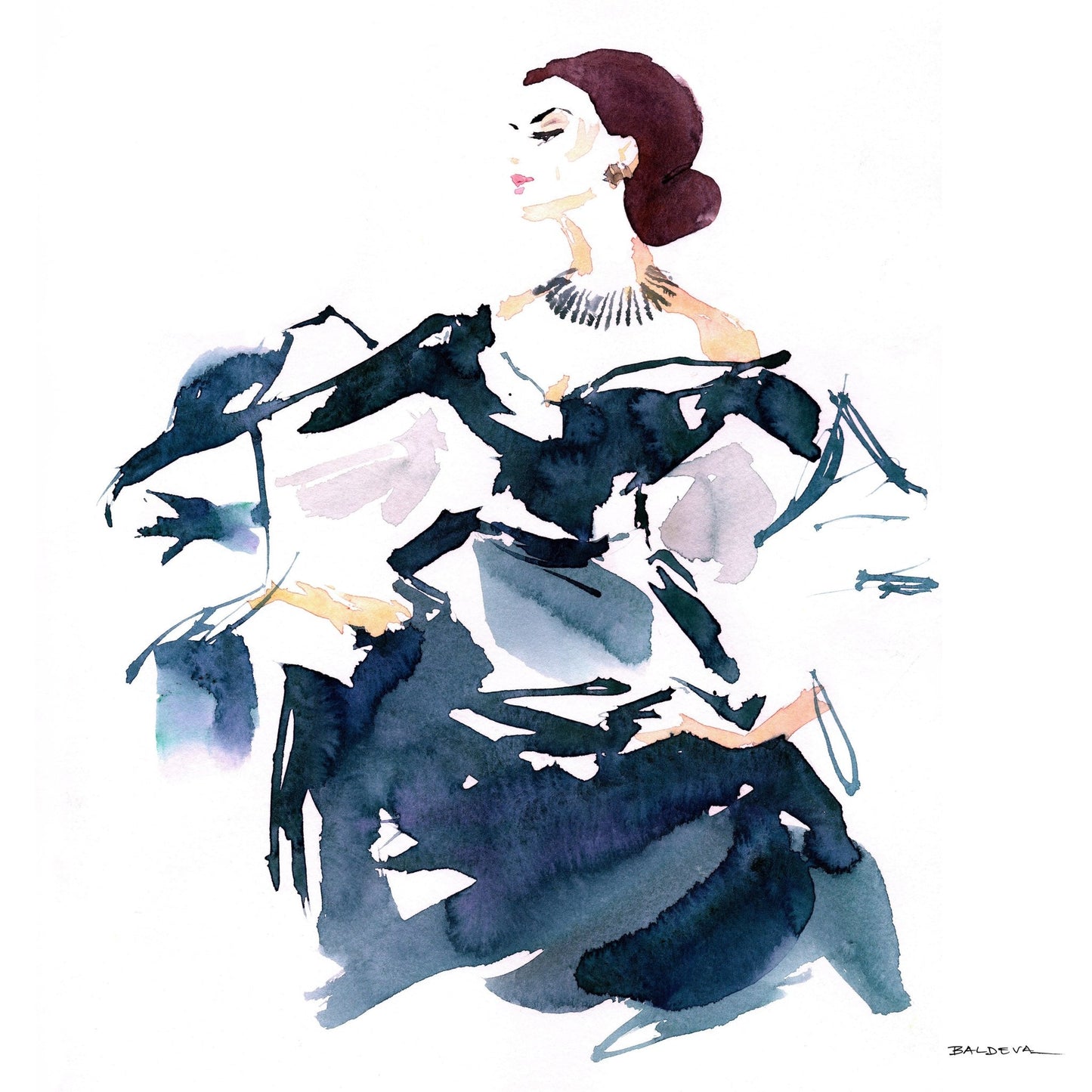 Elegant Watercolor Fashion
