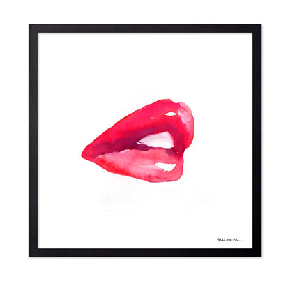 Red Lips Watercolor