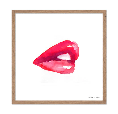 Red Lips Watercolor