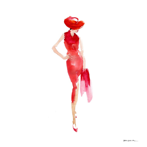 Red Dress Fashion Figure