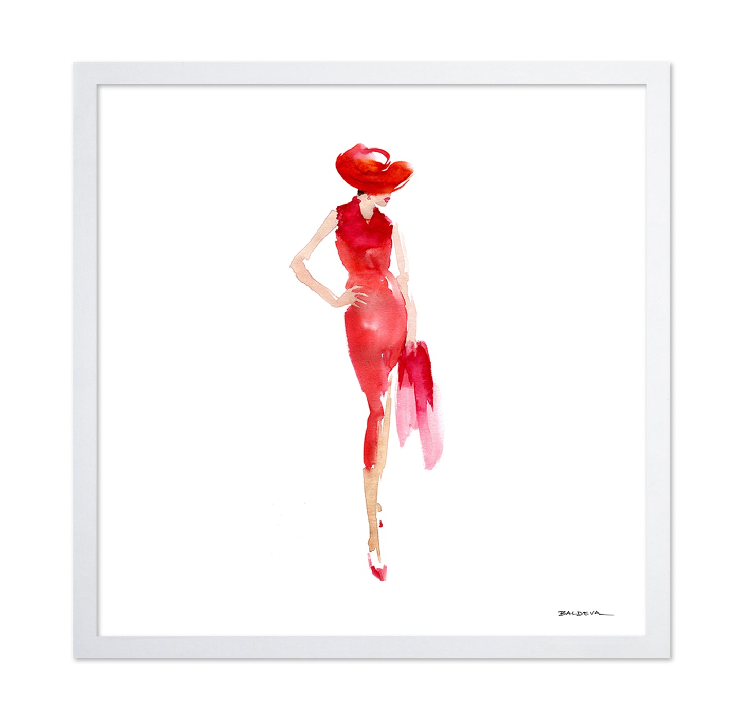 Red Dress Fashion Figure