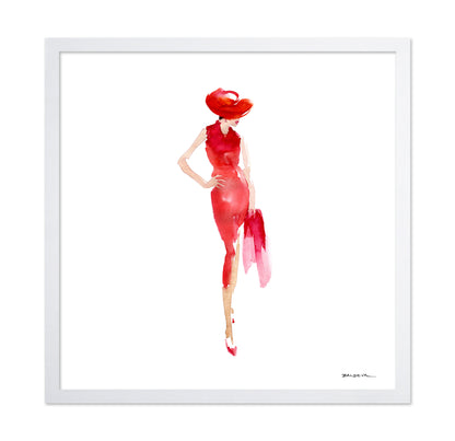 Red Dress Fashion Figure