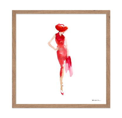 Red Dress Fashion Figure