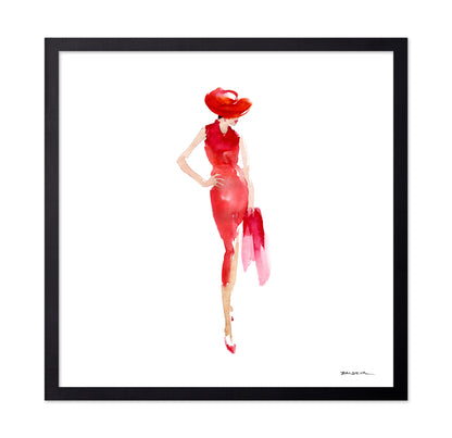 Red Dress Fashion Figure