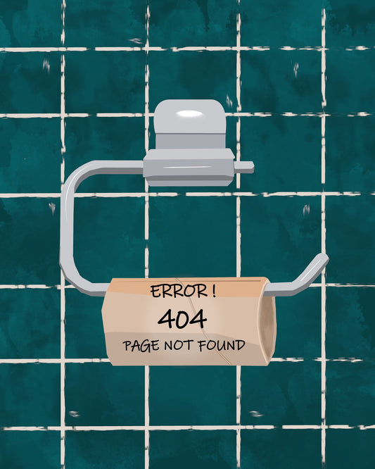 Funny Toilet Paper Error