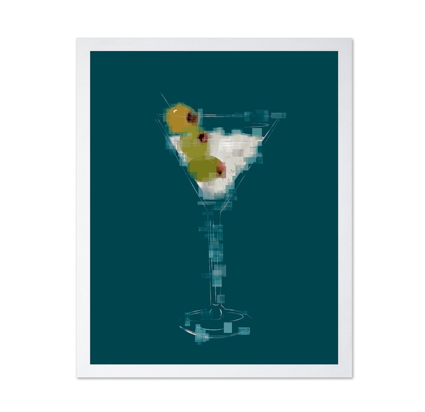 Martini Glass Olives