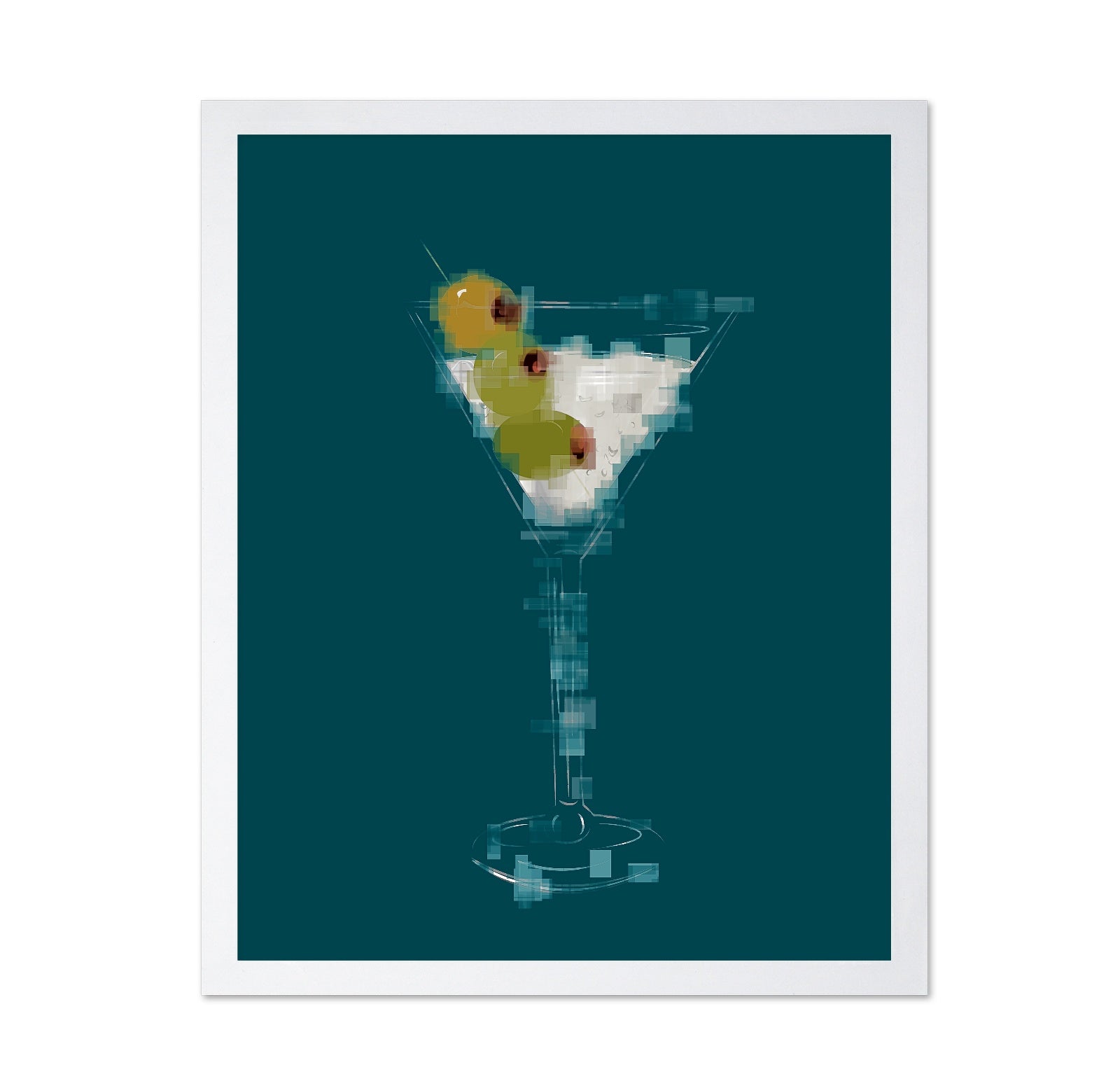 Martini Glass Olives