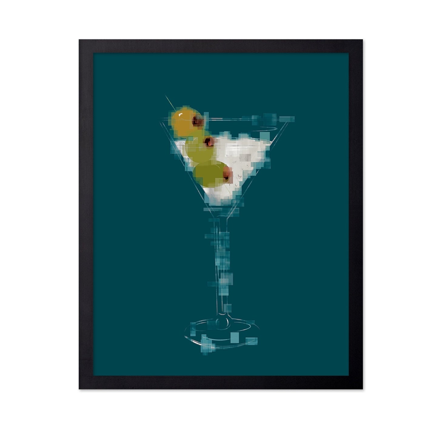 Martini Glass Olives