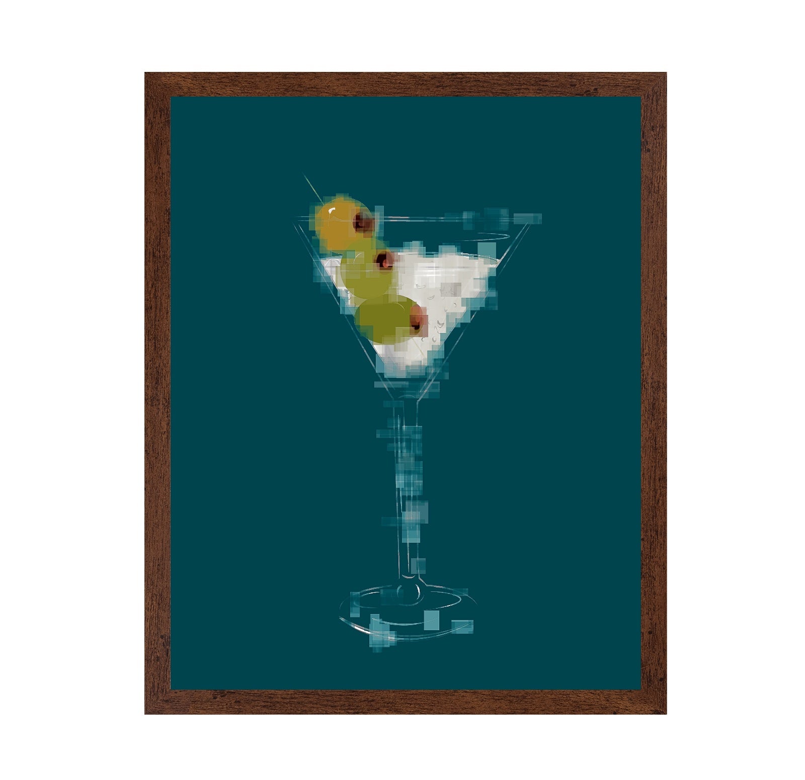 Martini Glass Olives