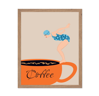 Coffee Dive Illustration