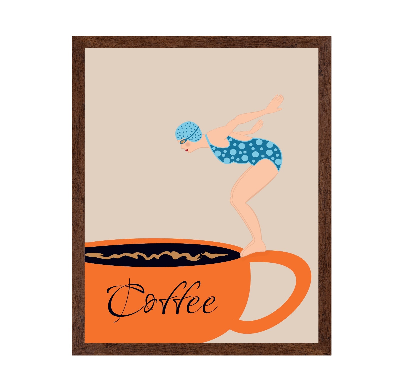Coffee Dive Illustration