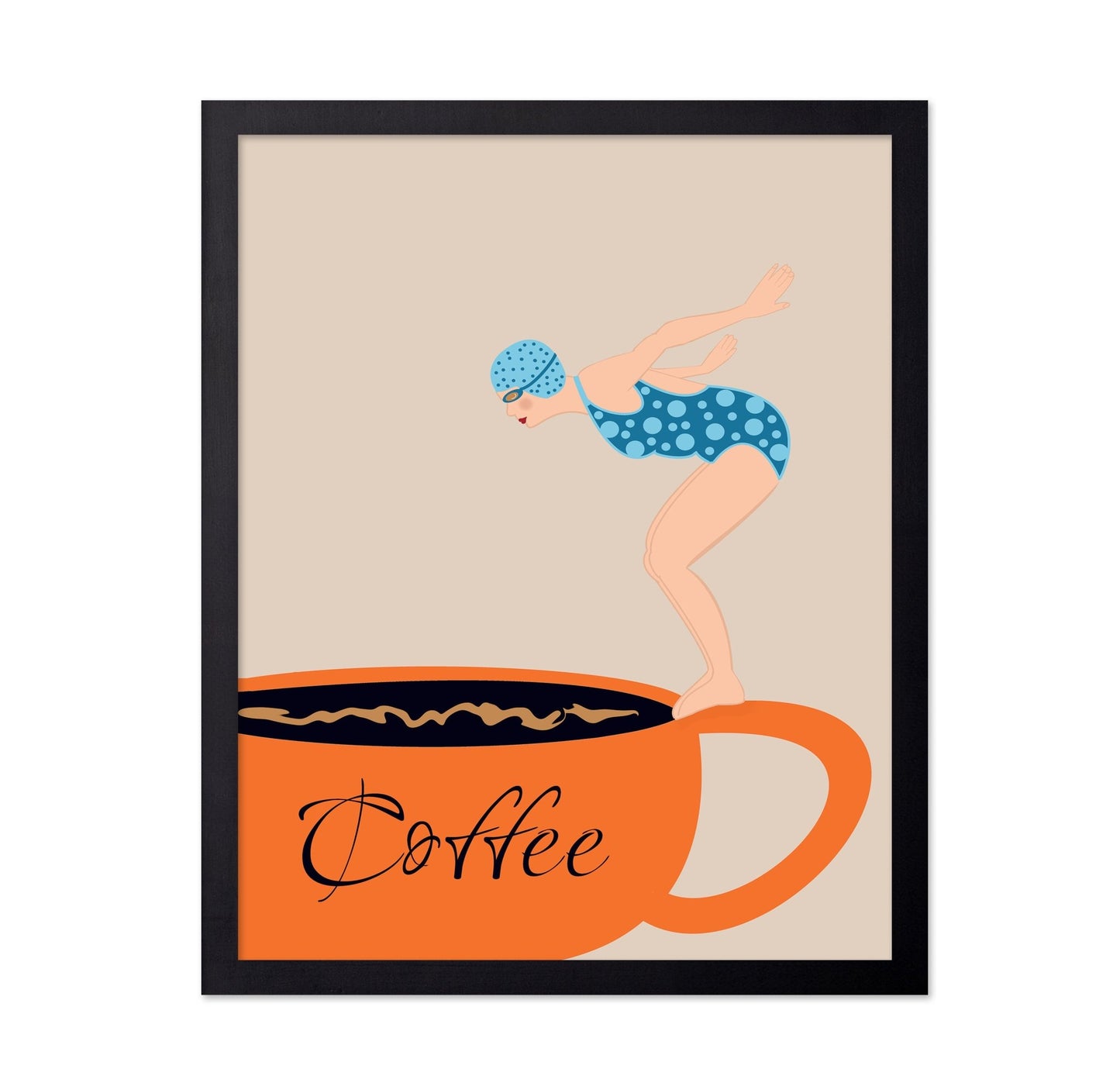 Coffee Dive Illustration
