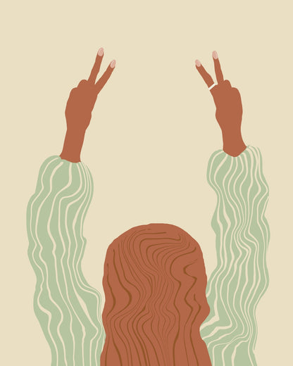 Peace Hands Illustration