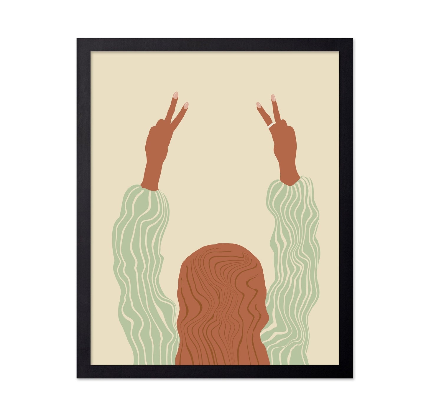 Peace Hands Illustration
