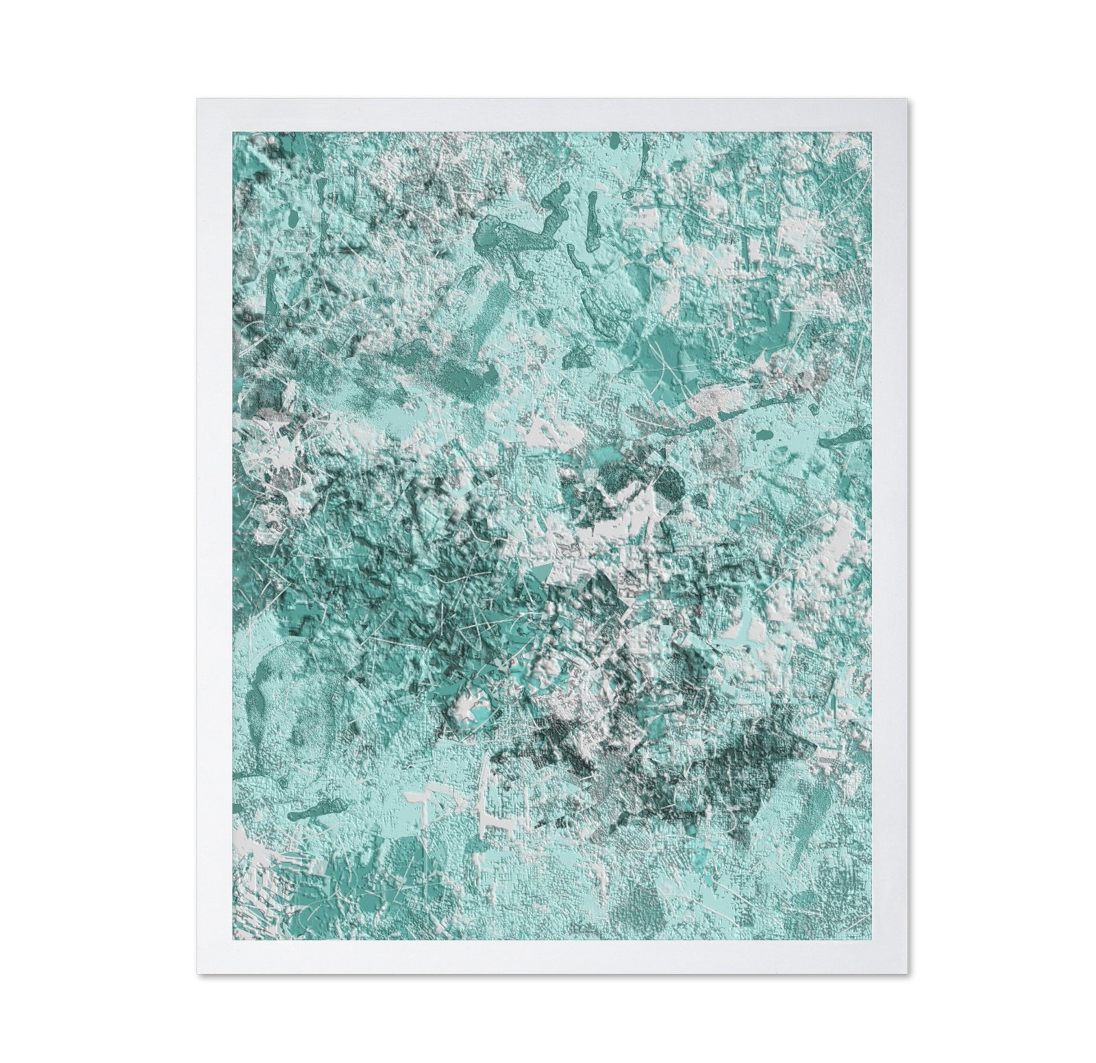 Textured Teal Abstract