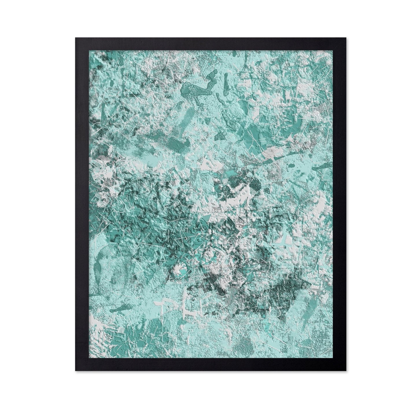 Textured Teal Abstract