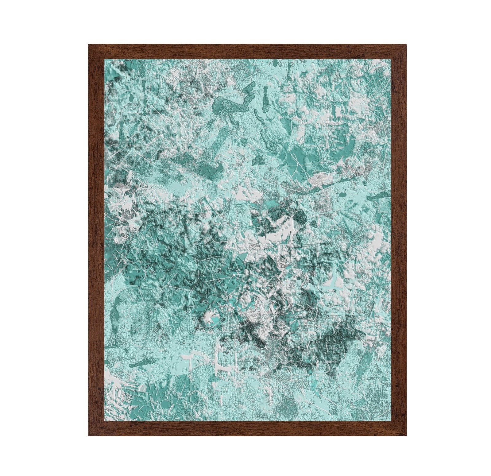 Textured Teal Abstract