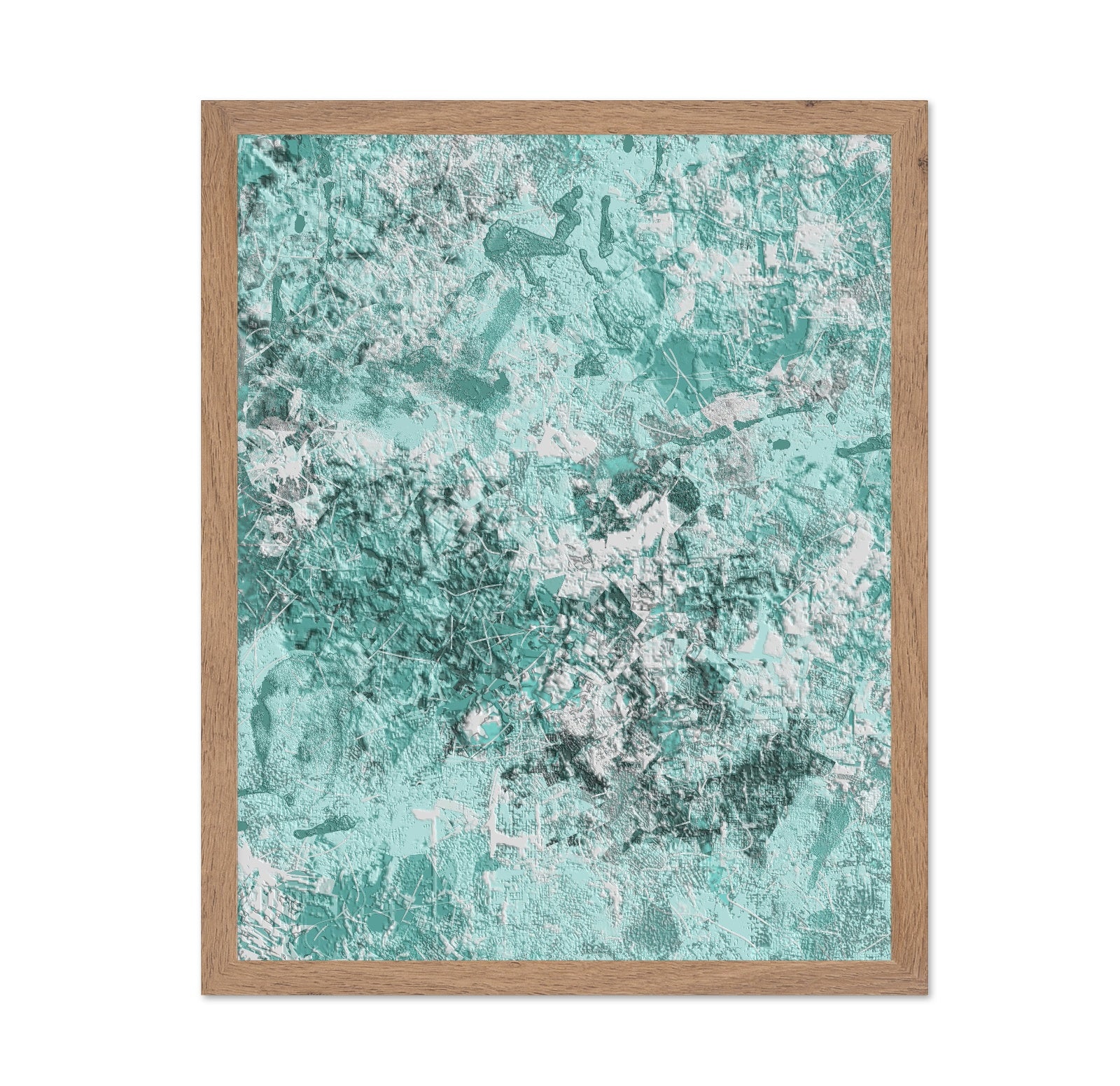 Textured Teal Abstract
