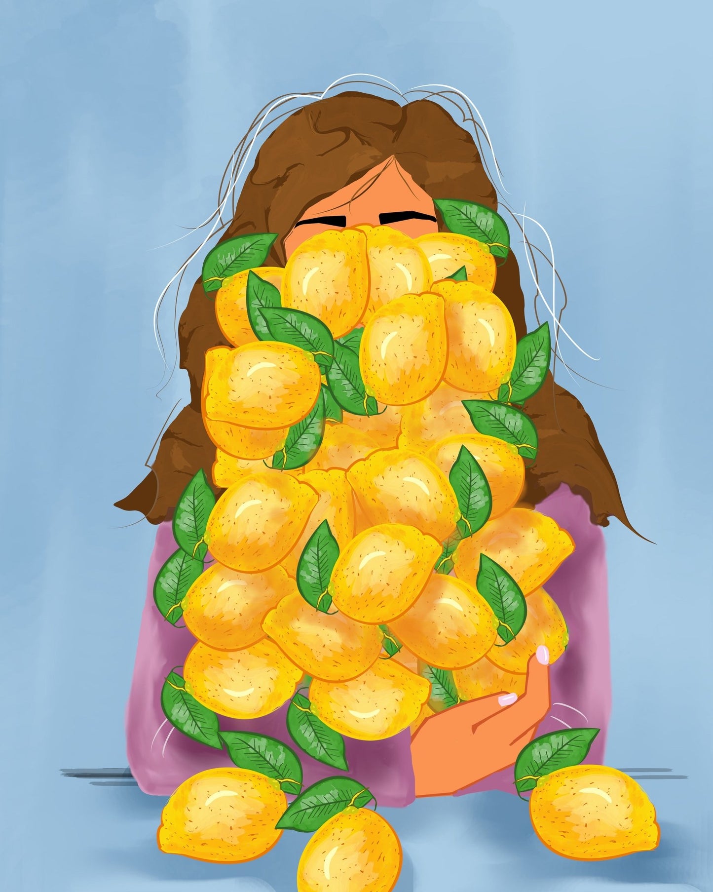 Lemon Face Portrait