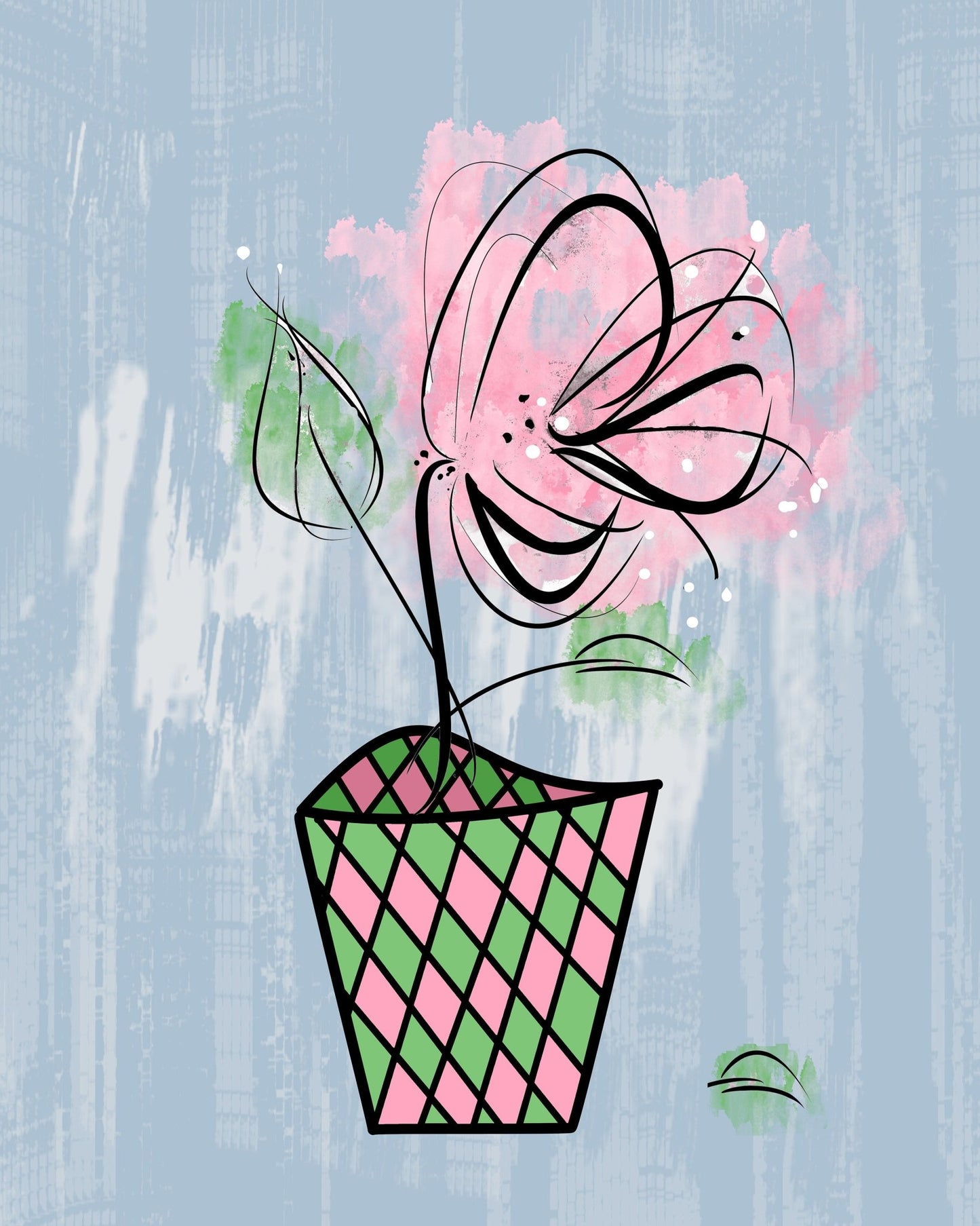 Modern Bloom Sketch