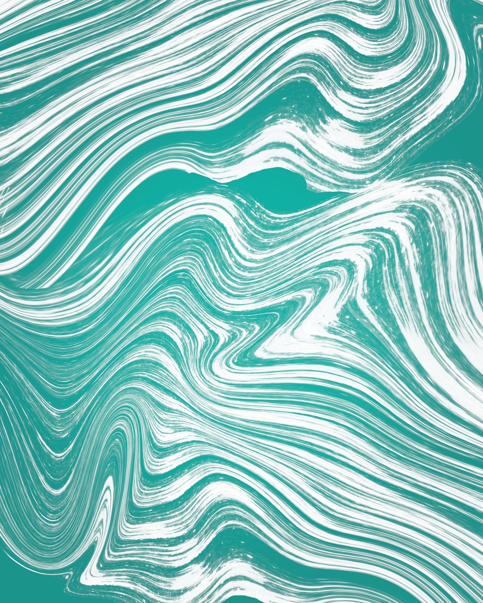 Teal Flow Lines